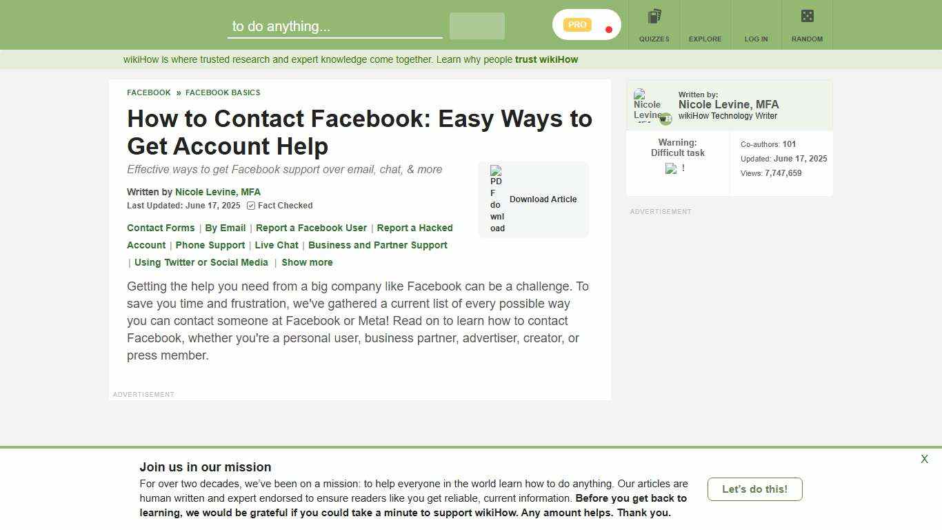 How to Contact Facebook: 10 Direct Ways
