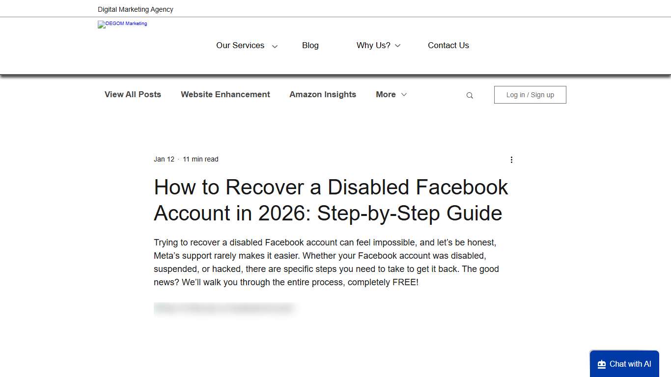 How to Recover a Disabled Facebook Account in 2026: Step-by-Step Guide